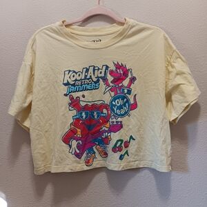 Koolaid Retro Jammers Short Sleeve Tee Size 0X Cropped Yellow